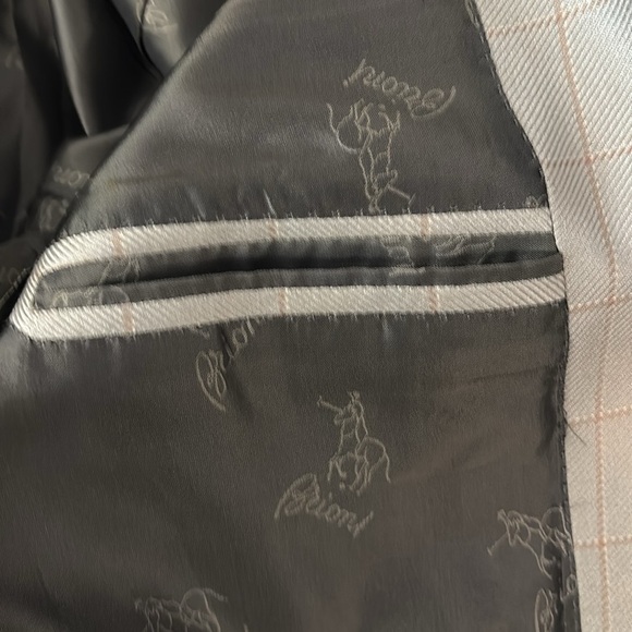 Brioni Nomentano Window Pane Silk Suit Blazer Jacket - Picture 9 of 13